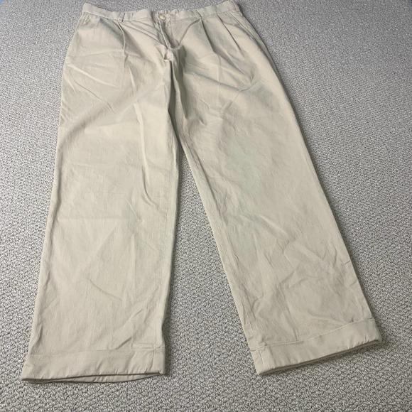 Southern Tide Skipjack Mens Pants Size 36 Beige Straight Leg Pleated Front Chino - Picture 1 of 11